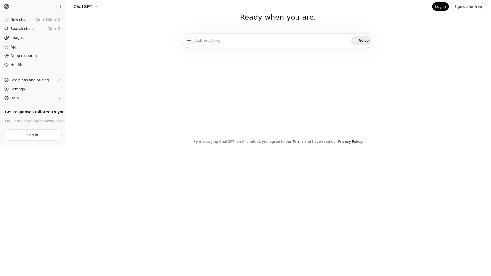 chatgpt.com homepage screenshot