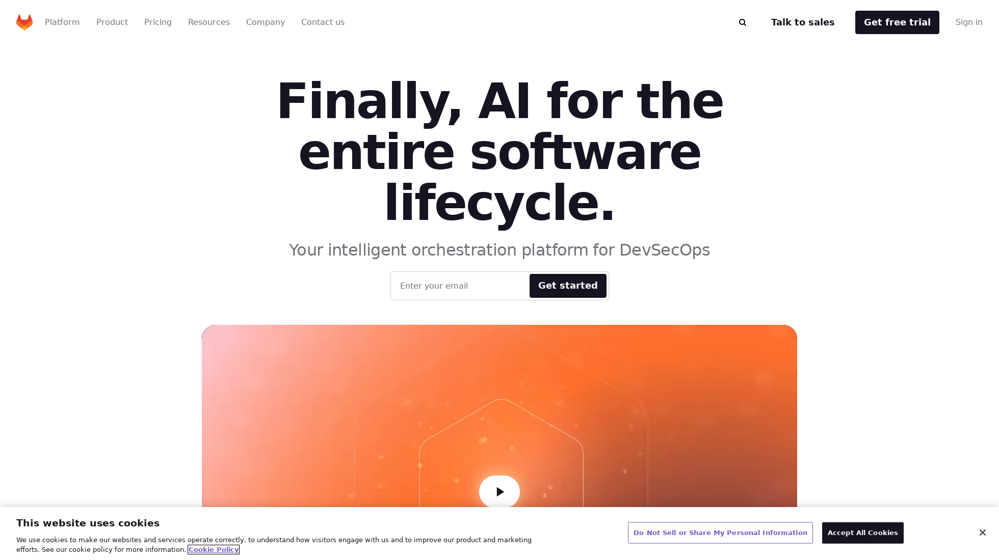 gitlab.com homepage screenshot