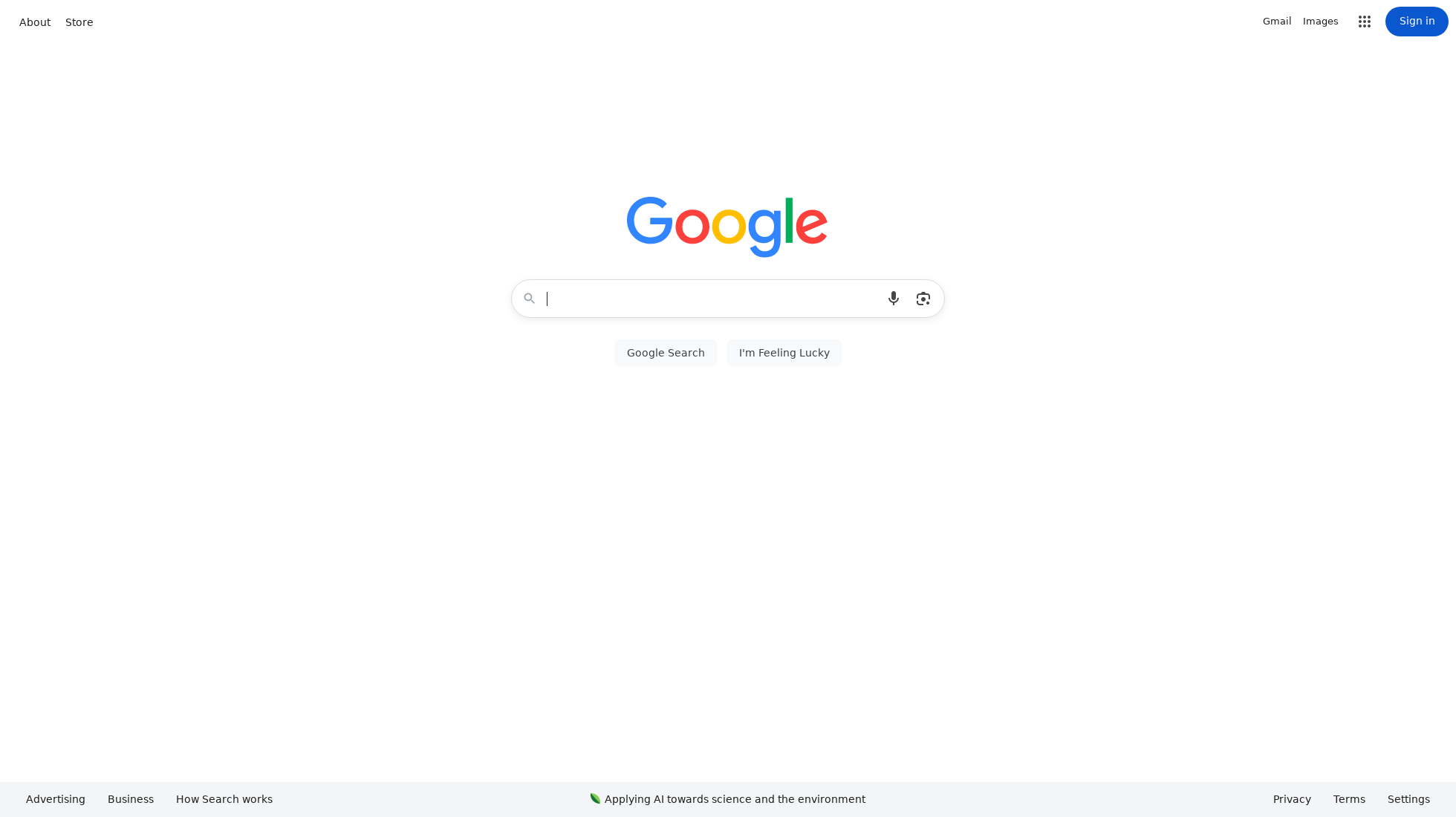 google.com homepage screenshot