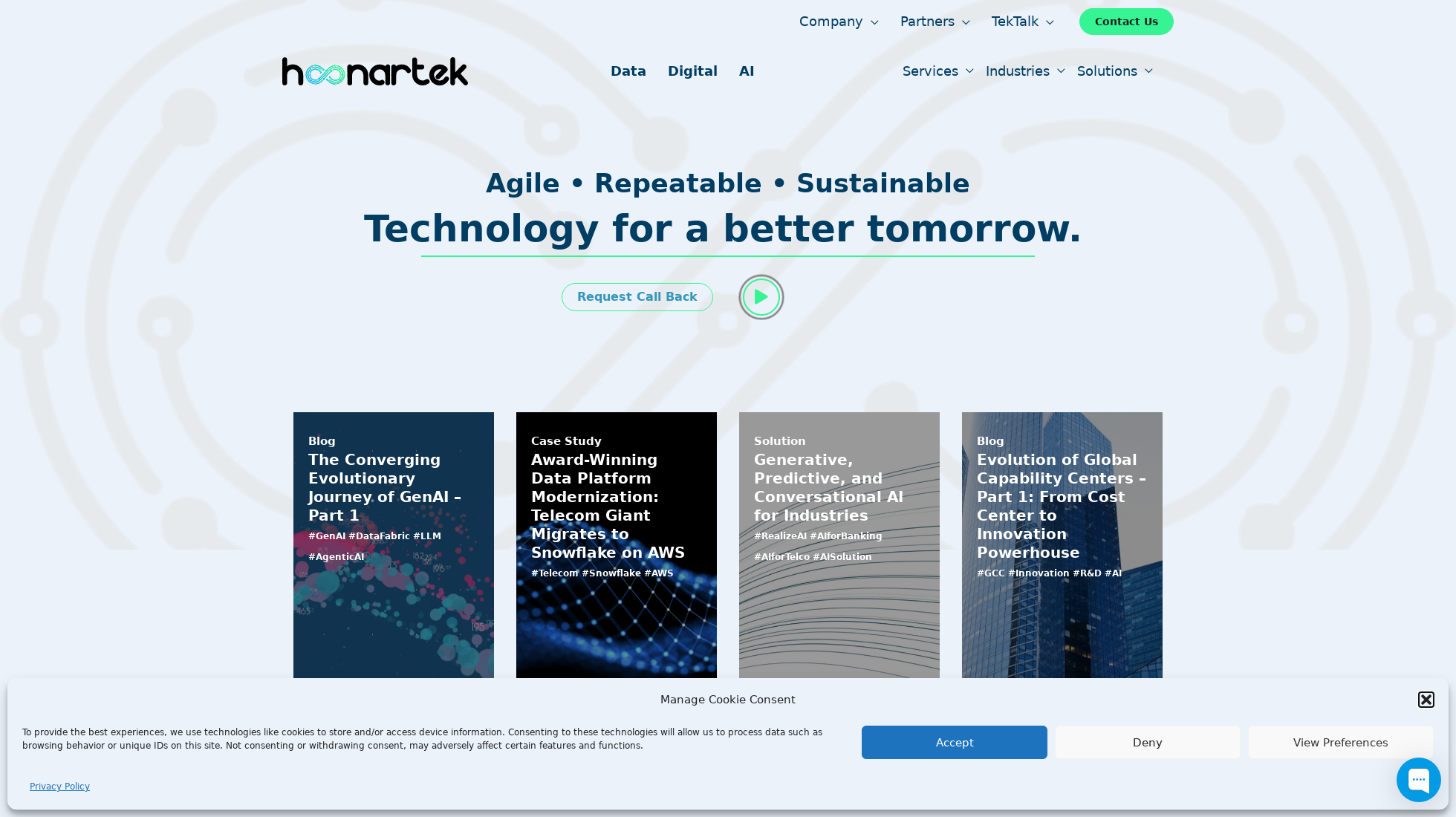 hoonartek.com homepage screenshot