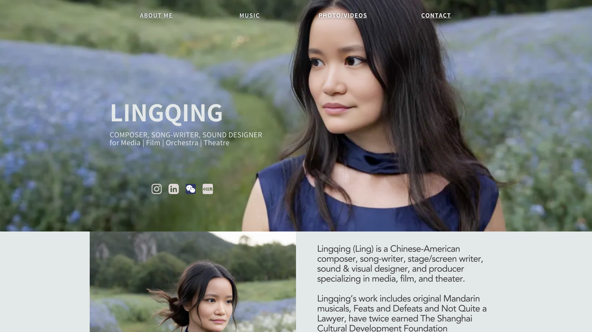lingqingmusic.org homepage screenshot