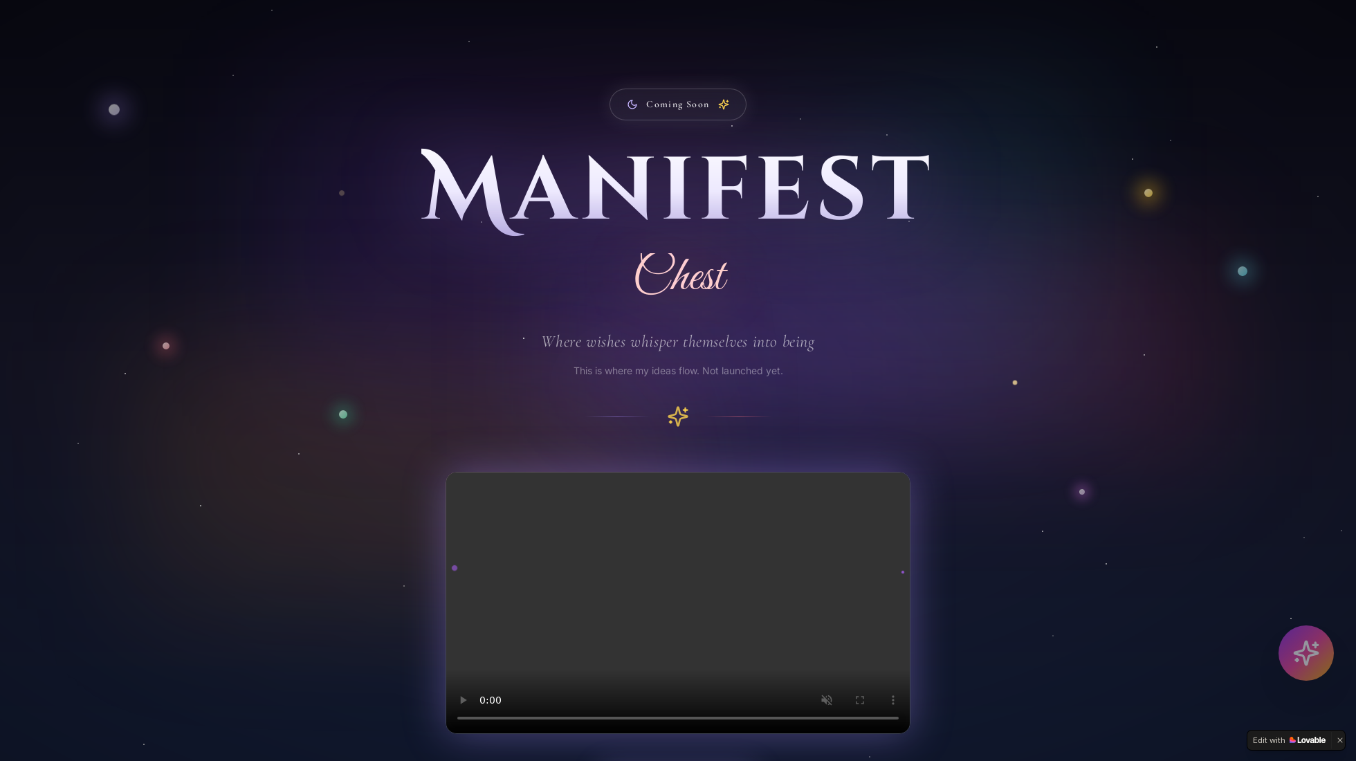 manifestchest.com homepage screenshot