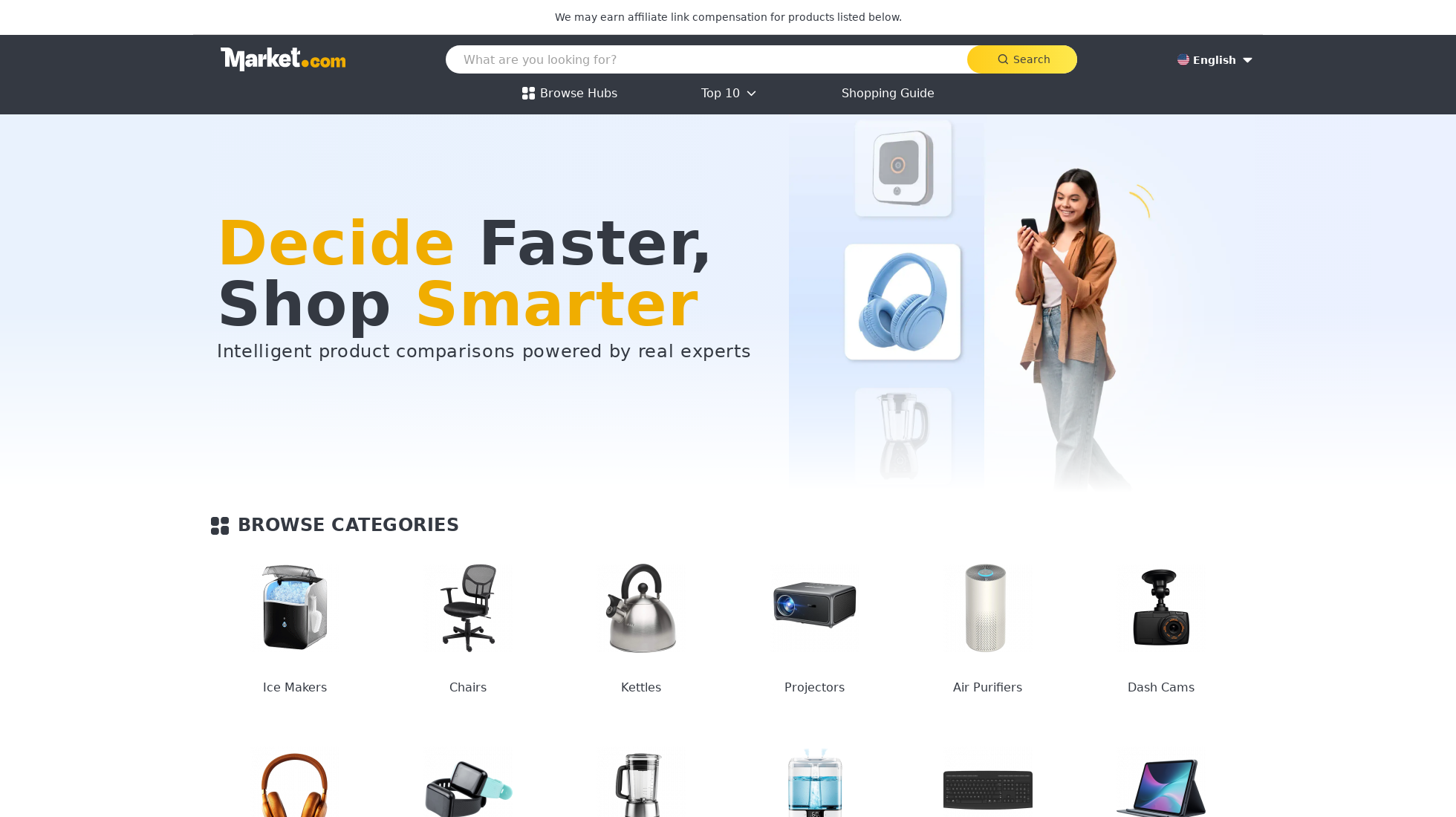 market.com homepage screenshot