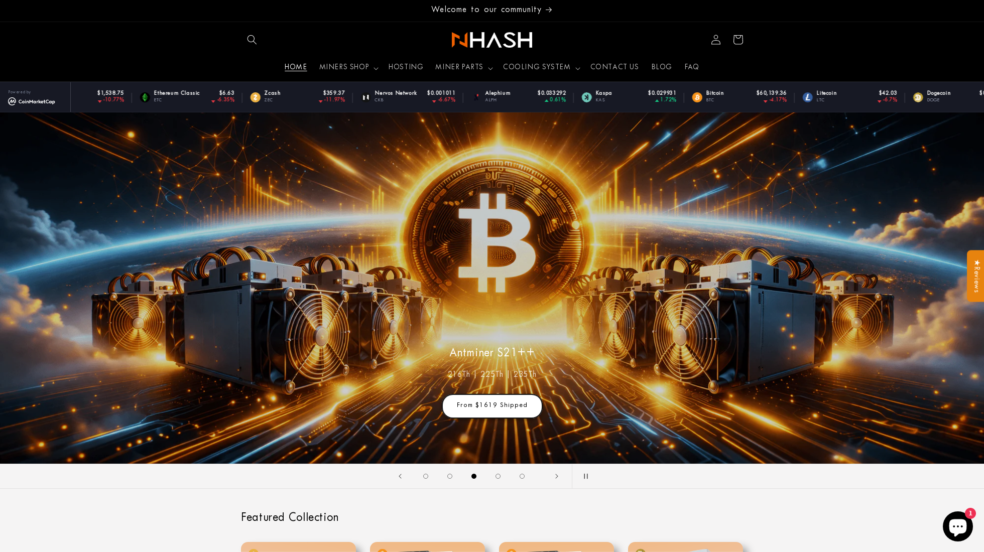 nhash.net homepage screenshot