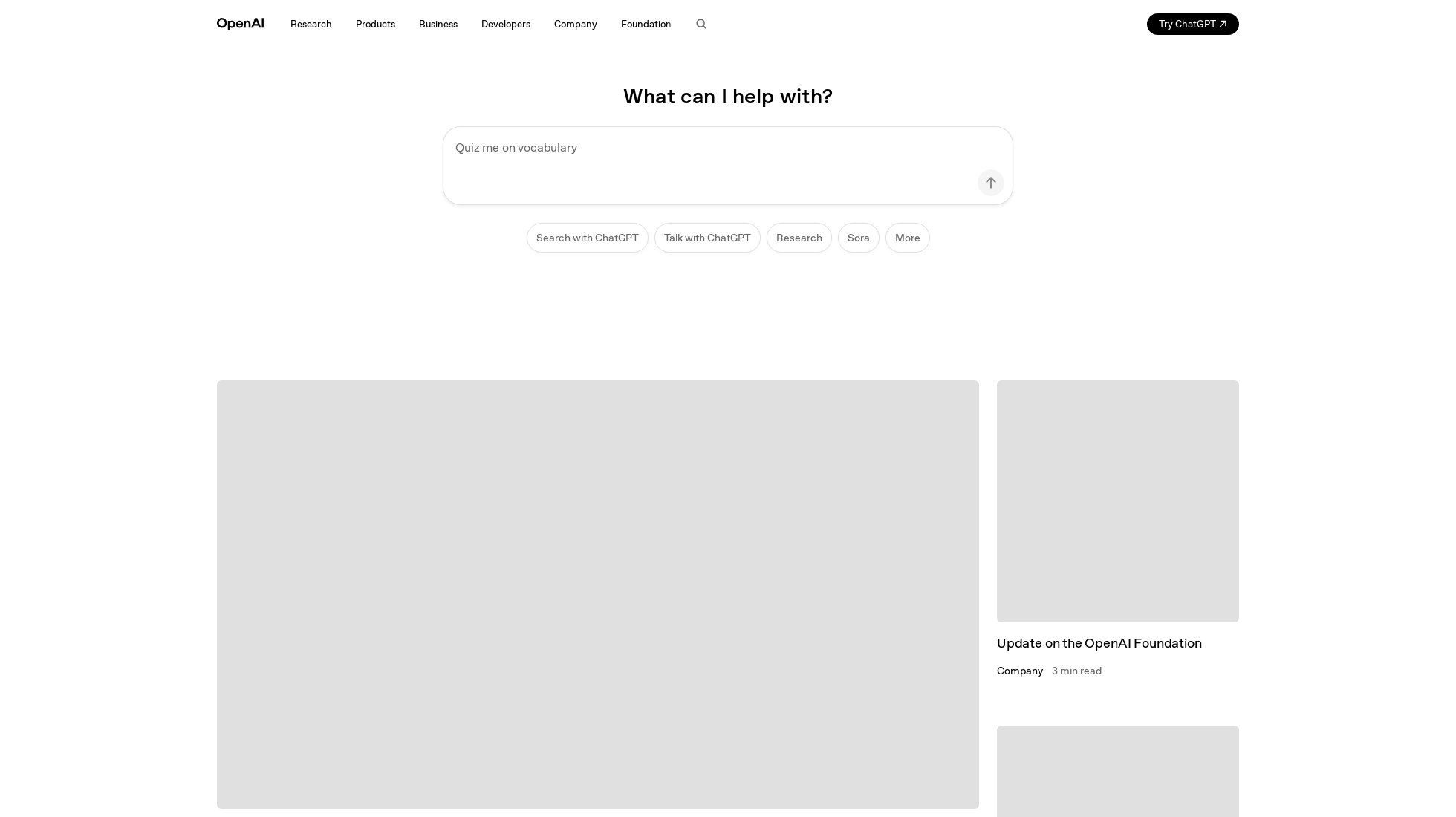 openai.com homepage screenshot