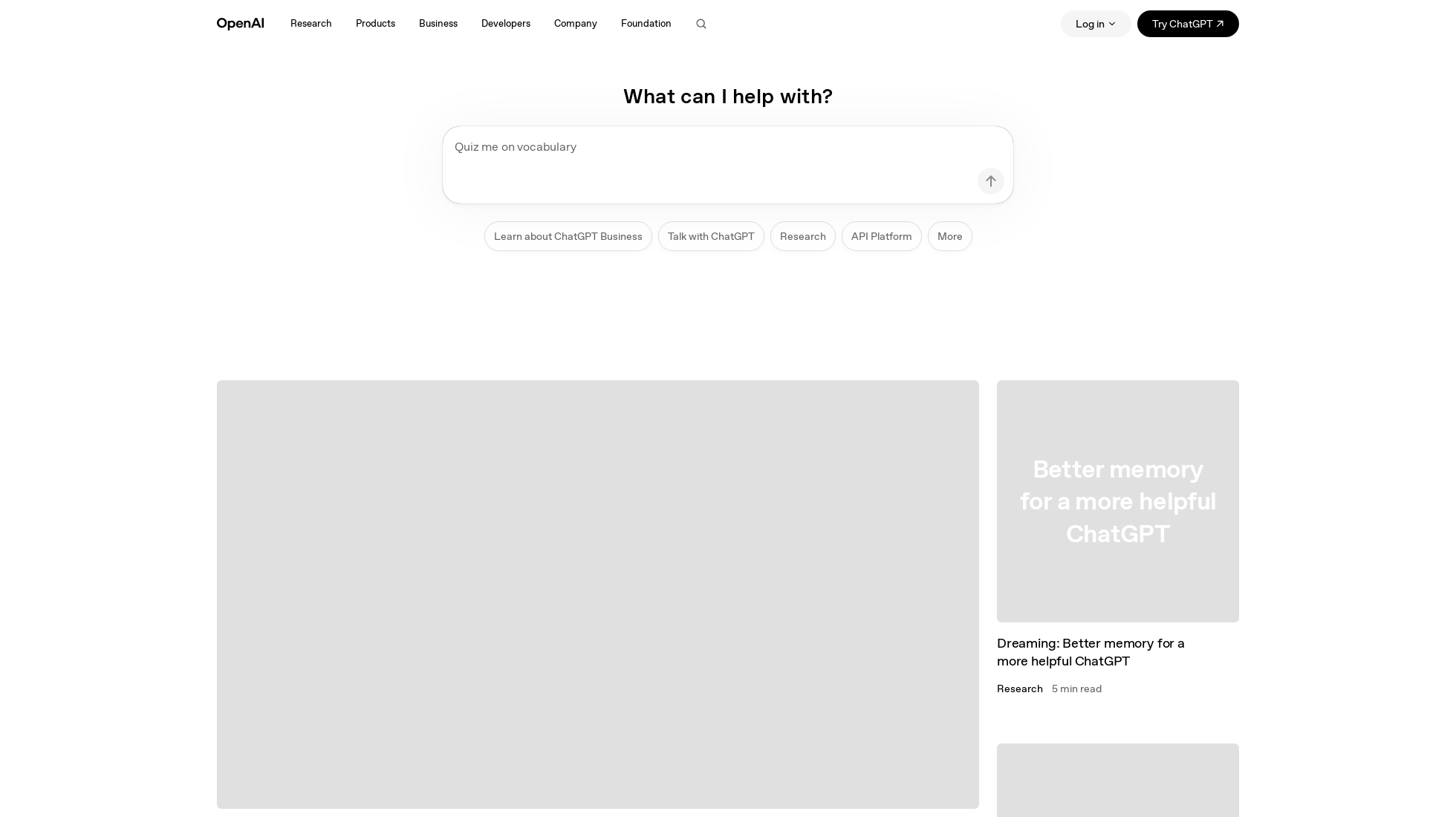 openai.com homepage screenshot